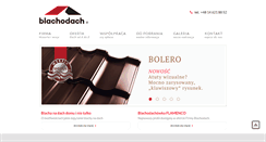 Desktop Screenshot of blachodach.pl